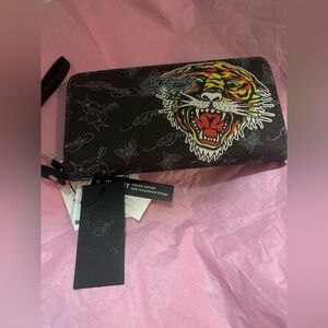 Ed Hardy✨🖤🐯Black Signature Wallet
